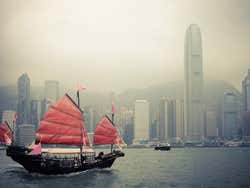 Paseo en barcos por Hong Kong