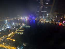 Vistas desde el bar Ozone, en el hotel Ritz Carlton